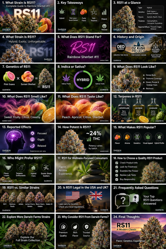 What strain is RS11? Rainbow Sherbet #11 cannabis strain